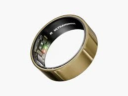 Ultrahuman Air smart ring showing internal sensors for sleep tracking, heart rate variability, temperature, and recovery monitoring