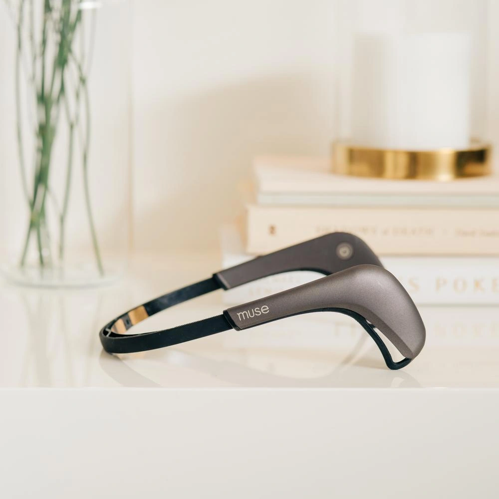 muse-2-lifestyle Muse 2 EEG meditation headband providing real-time neurofeedback, breathing analysis, and guided stress reduction sessions